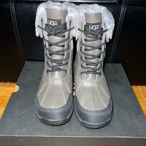 UGG Gray and Black Winter Boots